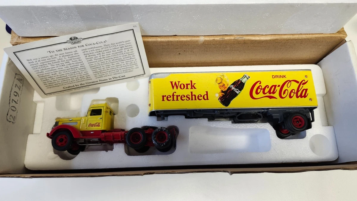 Matchbox Kenworth Coca Cola Tractor Trailer W/ Work Refreshed