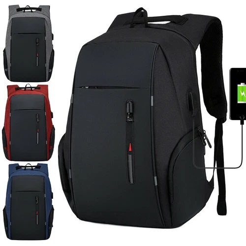 17" Oxford Anti-Diebstahl Laptop Rucksack Reise Business Schule Buchtasche mit USB-Anschluss - Bild 2 von 44