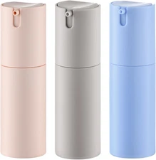 1 Oz Airless Pump Bottles, Travel Lotion Container, Skincare Containers for Mois