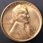 1942 S LINCOLN CENT FRESH FROM ORIGINAL COLLECTION | GEM ++++ | LOT BB-475