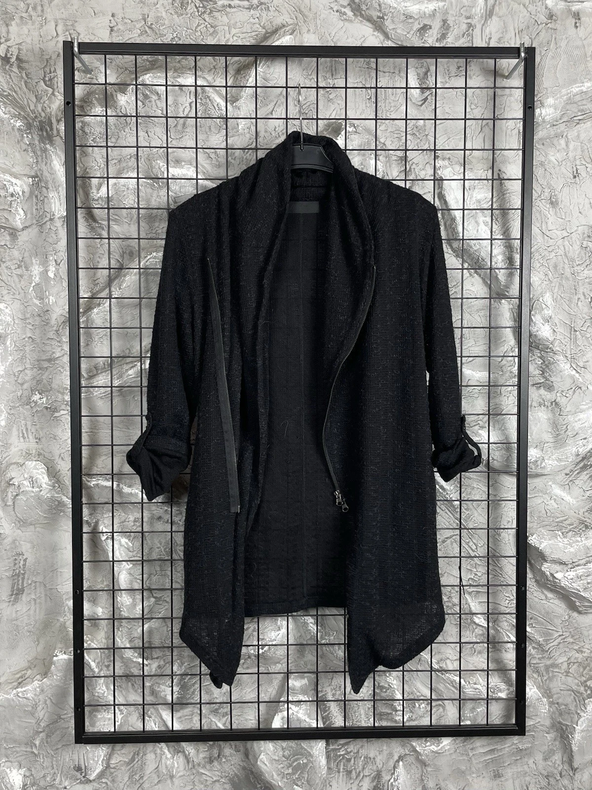 Jackrose Japanese Brand Assymetrical Avantgarde Zip Jacket Siz M Rick Owens Vibe image 4