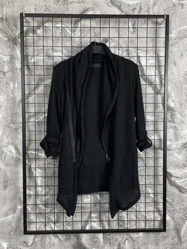Jackrose Japanese Brand Assymetrical Avantgarde Zip Jacket Siz M Rick Owens Vibe image 4
