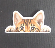 Cute Playful Kitty Cat Sticker 1.25" x 2.58" B