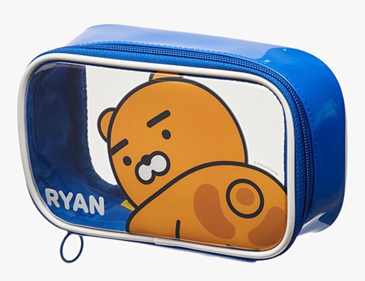 Kakao Friends Ryan Clear Makeup Pouch Bag Travel Pouch Organizer