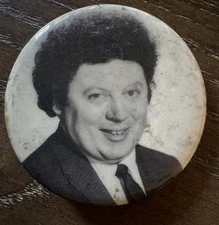 Marty Allen Pinback Button (1 3/4 inches in diameter) Vintage 1970s, TV Comedian