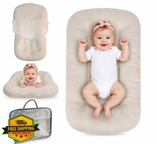 JQFORUIH Baby Lounger Apricot 0-24 Months