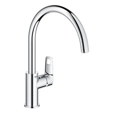 Grohe Kitchen Mixer Tap Side Lever Swivel Brass Chrome Plated Contemporary