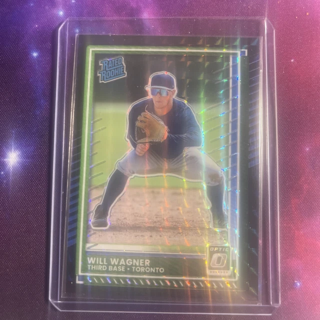 2025 Donruss Optic Baseball Black Prizm Rating Rookie Will Wagner 1 of 1 A-16