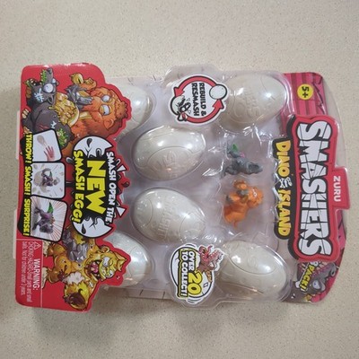 NEW - ZURU Smashers Dino Island NEW Smash Egg 8 Pack - Collect all 20!
