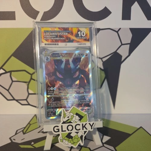 ACE 10 Lucario Vstar SWSH291 Black Star Promo Gem Mint Pokemon