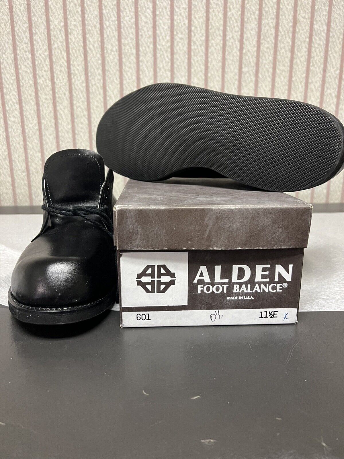 Alden 601 Black Calfskin Plain Toe Dover