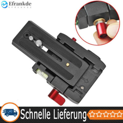 Schnellwechselplatte Kamera Quick Release Adapter Plate für Manfrotto 501 500AH