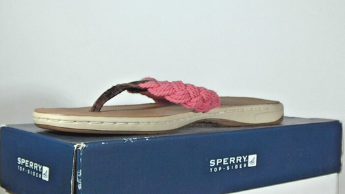 Sperry TuckerfishWashed rote Seil Sandalen Flip Flops Gr. 6 Damen - Bild 3 von 5
