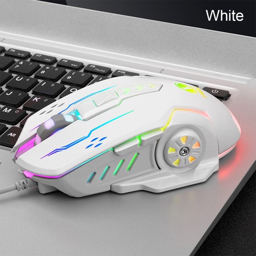 V7 USB Wired Gaming Glowing Mouse 3600dpi 6 Buttons Backlit E-sports Mouse - Picture 21 of 22