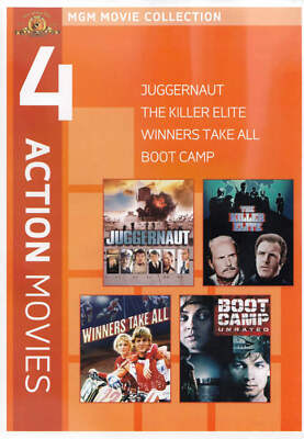 MGM 4 Action Movies - Juggernaut / The Killer Elite / Winners Take All / Boot Ca