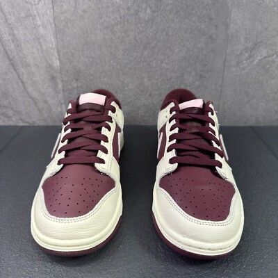 Nike Men\'s Dunk Low Retro PRM Valentines Day 2023 Sneakers Burgundy & Tan Size 9 Nike Dunk Low PRM Valentines Day 2023 Size 9 Mens Sneakers  main image 4