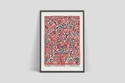 Keith Haring Exhibition Vintage Poster Print -  New York City 1983