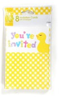 Baby Shower Yellow Printed Invitations (8 Count) Case Pack 36-1902085 on sale Baby Shower Yellow Printed Invitations (8 Count) Case Pack 36-1902085 on sale