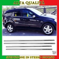 Strisce Cromate Sotto Finestrini 4 pz ACCIAIO Per MERCEDES ML W164 2005-2011