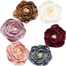 Men'S Handmade Flowers Brooch Lapel Pin Flower Set Handmade for Suits Gift
