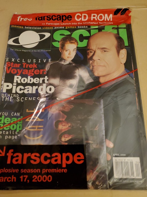 Sci Fi Channel Magazine April 2000 New Still Sealed With Farscape CD Rom