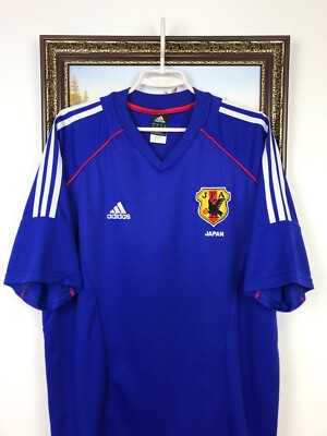 Japan Home football shirt 2002 Soccer Adidas Blue Jersey National