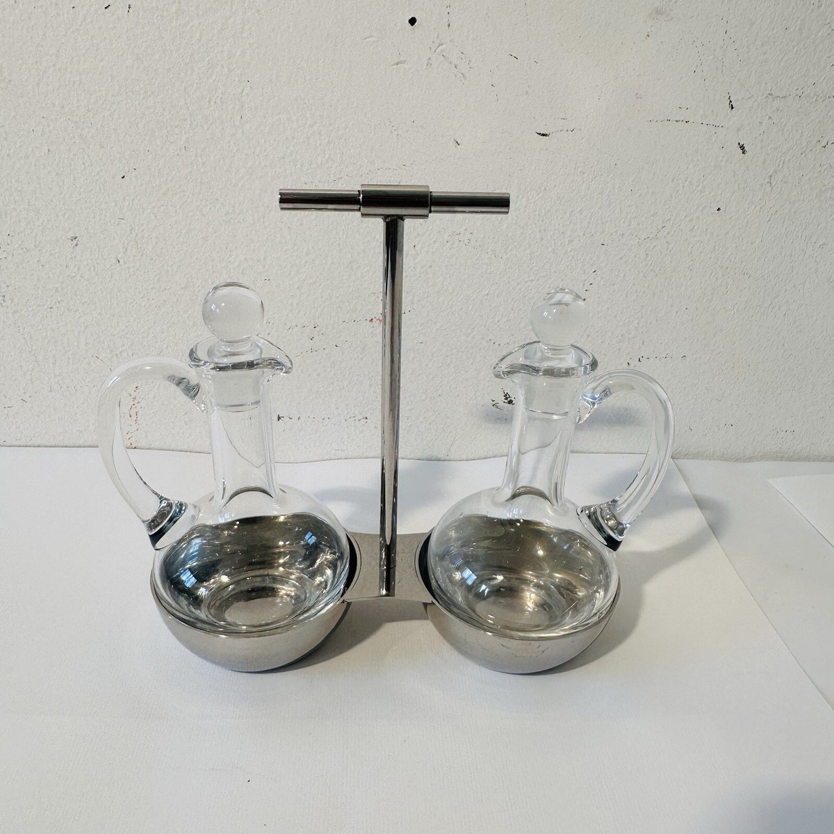 Set Olio e Aceto Vintage Officina Alessi Design Christopher