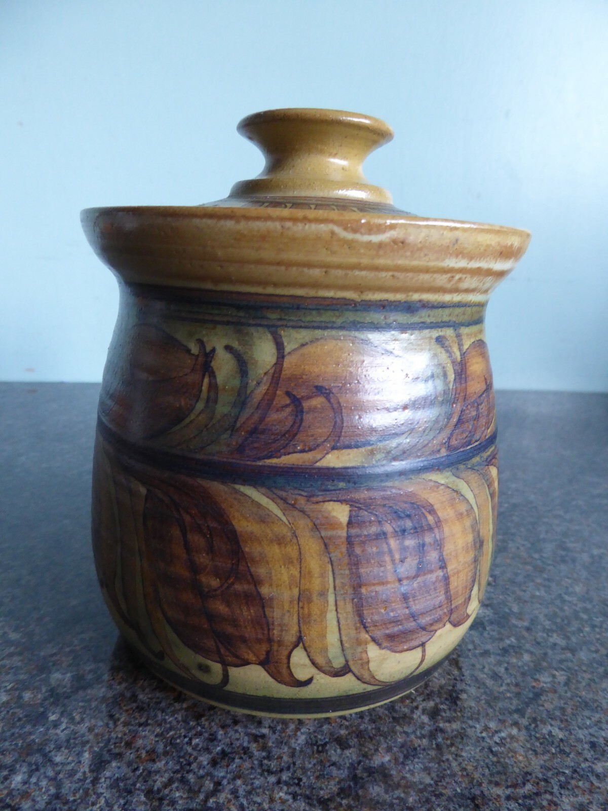 Alvingham Pottery Pru Green Storage Jar Coffee eBay