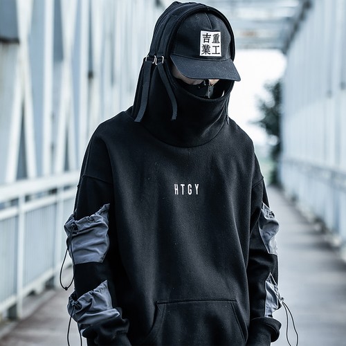 MFCT Cyberpunk Techwear Hoodie Men Japanese Streetwear Clothing | eBay