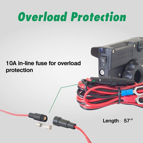 Motorcycle Cell Phone Handlebar Mount Holder USB Charger with Switch Universal - 第 4/12 張圖片
