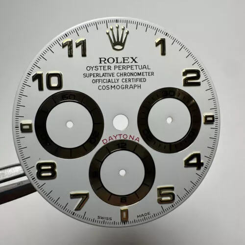 Rolex Daytona 16518 16528 Arab Indexes Dial Luminova Whiye - Picture 1 of 3