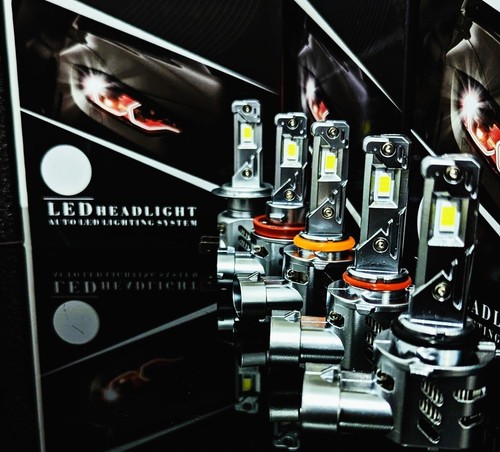 H4 472 LED Headlight Bulbs 55W 6000K Bright White Error-Free High Quality 8000lm - Picture 10 of 11