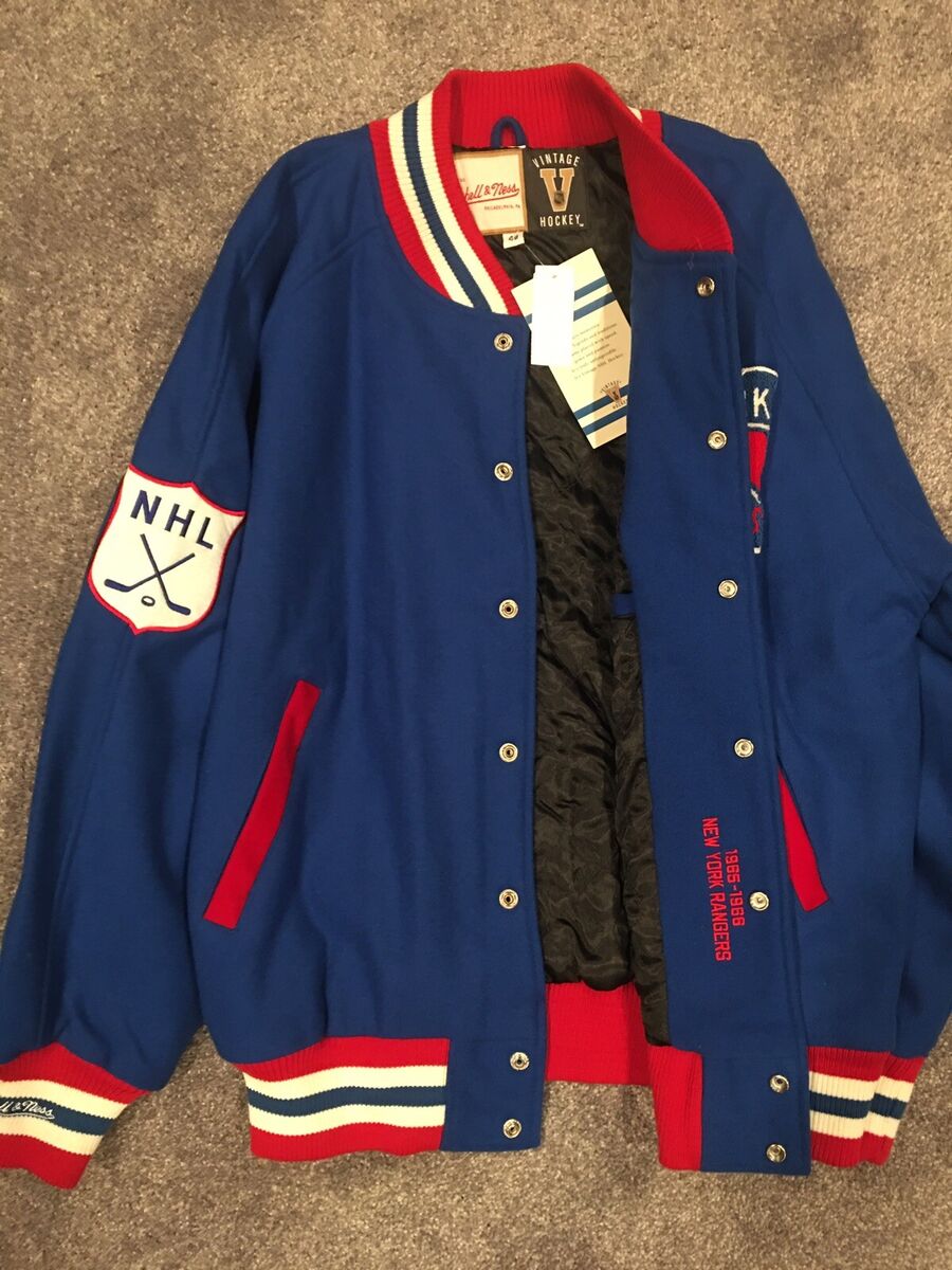 Mitchell and Ness New York Rangers NHL Wool Varsity Jacket Mitchell and Ness New York Rangers NHL Wool Varsity Jacket
