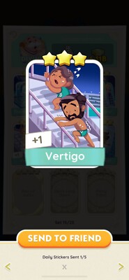VERTIGO - Monopoly Go 3 STAR - Sticker Set - Diving  15/23