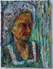 ABSTRACT IMPASTO EXPRESSIONISM POP POP ORIGINAL OIL PAINTING ART SIGNED PORTRAIT
