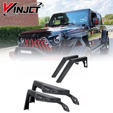 4PCS Steel Front&Rear Fender Flares For 2018-2024 2025 Jeep Wrangler JL Offroad