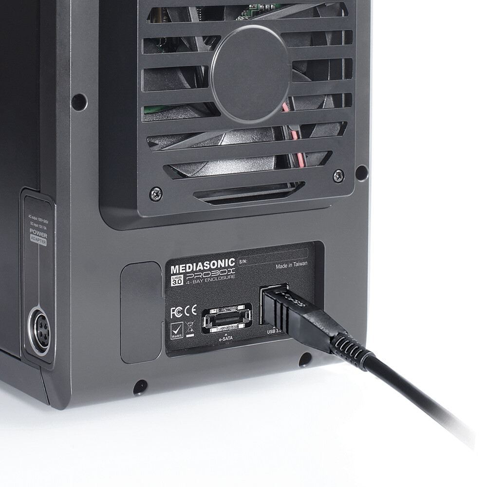 Mediasonic ProBox 4 Bay 3.5 Inch SATA Hard Drive Enclosure - USB