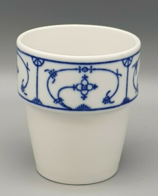 JÄGER Eisenbergs BECHER BLAU SAKS indisch blau Ø ca. 8 cm / ca. 8,8 cm hoch gut