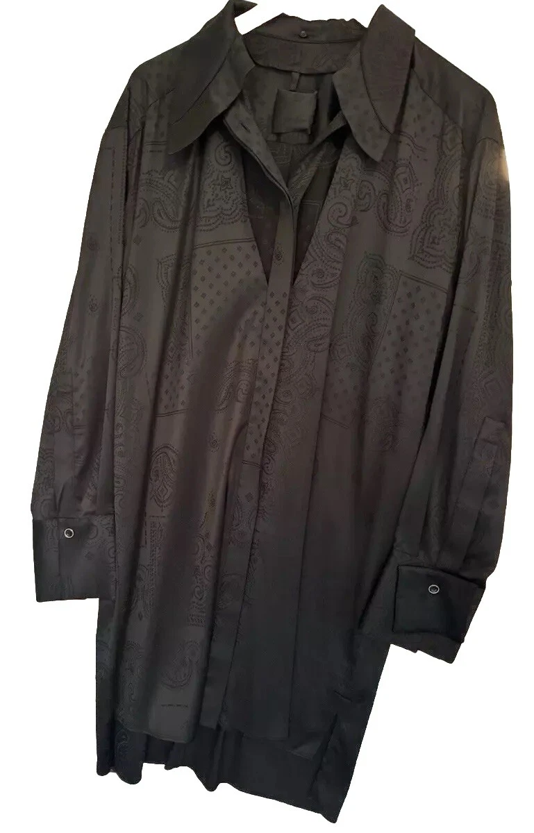 GIVENCHY ABITO NERO VISCOSA MANICA LUNGA STILE #BW21A71421