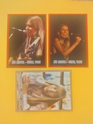 J2 Classic Rock Cards  lot of 3- JONI MITCHELL Variations pack fresh Free Ship