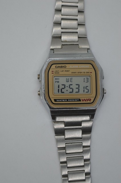 Casio A158WE 593 Classic Digital Alarm Chrono Watch 33mm MINT for sale  online | eBay