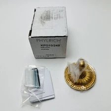 Phylrich KPG10/024B Robe Hook Georgian Burnished Gold Finish Wall Mount