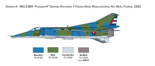 Mig-27 / Mig-23Bn Flogger Aircraft 1:48 Plastic Model Kit Italeri - Picture 3 of 5