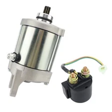 Starter Motor with Relay Replacement for Arctic Cat ATV 250 DVX 2006 2007 2008