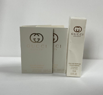 Great Price! Gucci Guilty Eau De Parfum Pour Femme Spray 15 ml + 2 Free Samples