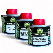LiME LiNE Candy Pack Red,Blue,Gold Transparent Candy Concentrate - 4 Oz