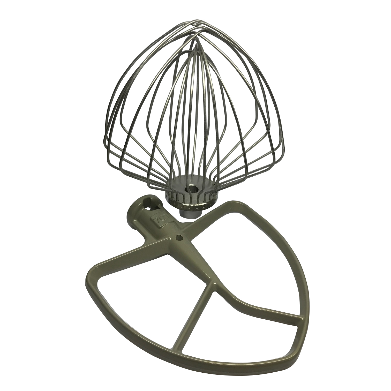 Kitchenaid Commercial Mixer 7QT (6.9L) Coated Flat Beater And A Wire Whisk.