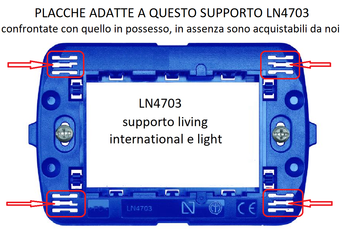 Supporto Placche Bticino Living/Light - 3 Posti, Compatibile Con International Series - Foto 7