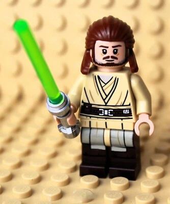 LEGO ® STAR WARS MINIFIGUR QUI GON JINN MIT LASERSCHWERT NEU & UNBENUTZT SW1404