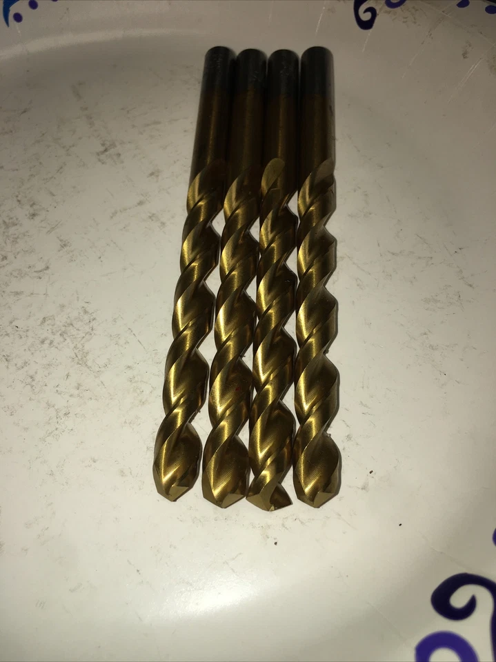 Broca de titanio Jobber de 50 piezas 11/32" HSS brocas largas Foto 4 de 4